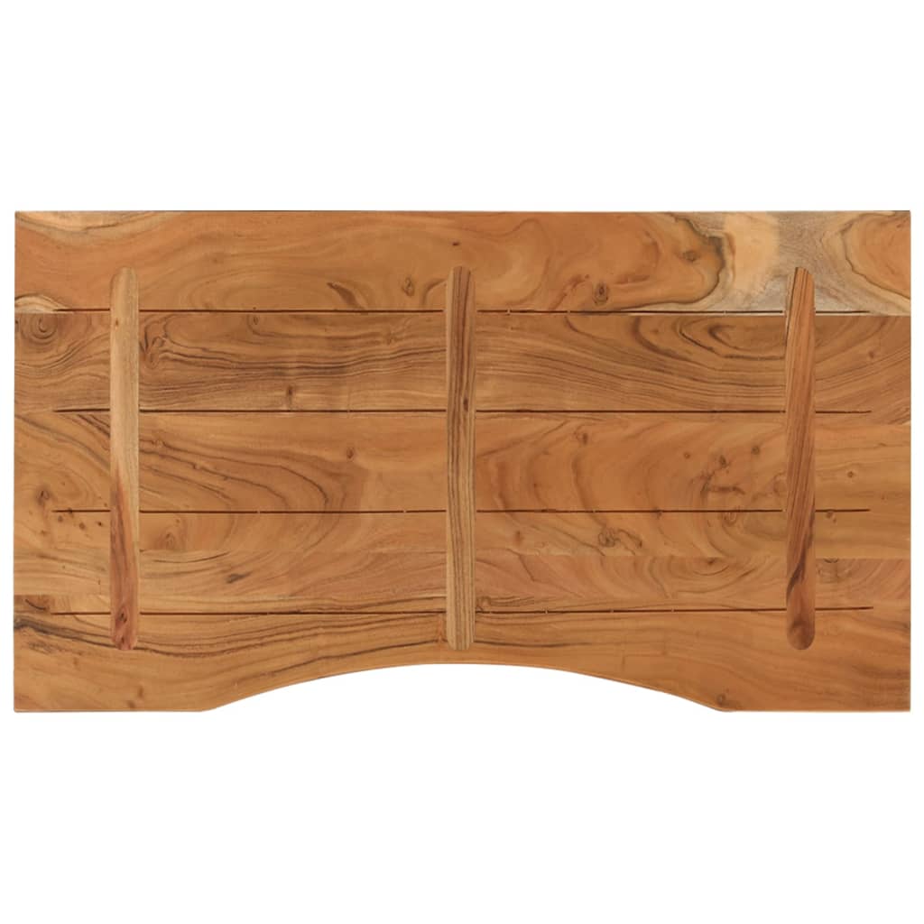 Desk Top 90x50x2.5 cm Rectangular Solid Wood Acacia