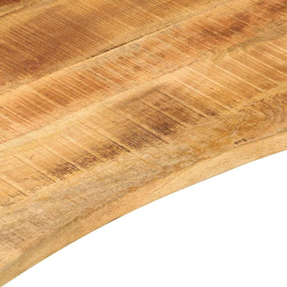 Desk Top with Curve 90x50x2.5 cm Solid Wood Rough Mango