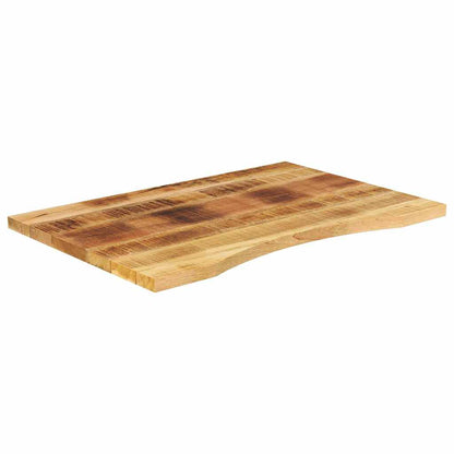 Desk Top with Curve 100x50x2.5 cm Solid Wood Rough Mango