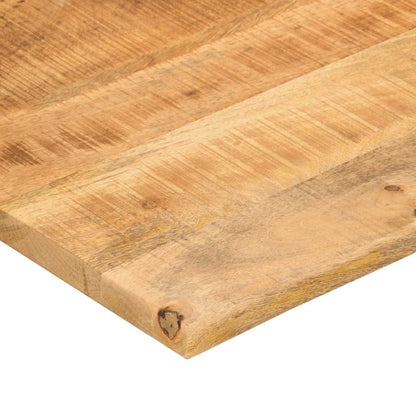 Desk Top with Curve 120x50x2.5 cm Solid Wood Rough Mango