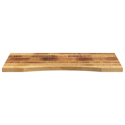 Desk Top with Curve 100x60x2.5 cm Solid Wood Rough Mango