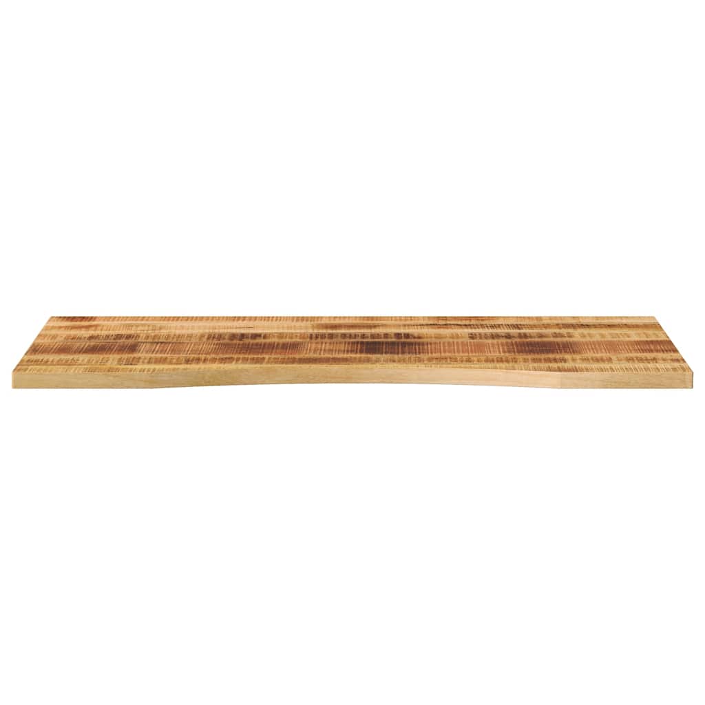 Desk Top with Curve 110x60x2.5 cm Solid Wood Rough Mango