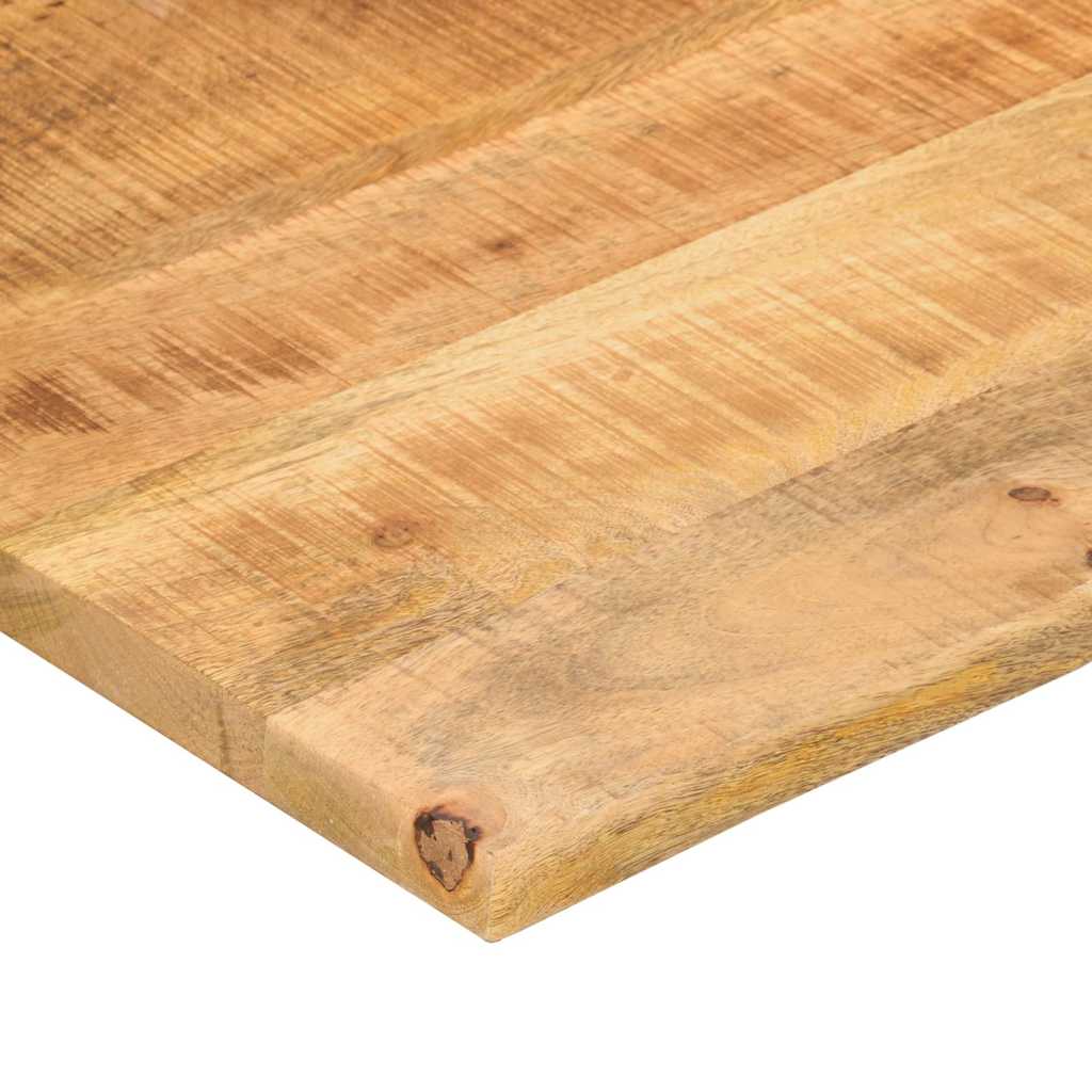 Desk Top with Curve 110x60x2.5 cm Solid Wood Rough Mango