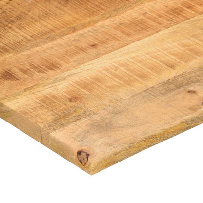 Desk Top with Curve 110x60x2.5 cm Solid Wood Rough Mango