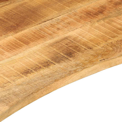 Desk Top with Curve 110x60x2.5 cm Solid Wood Rough Mango