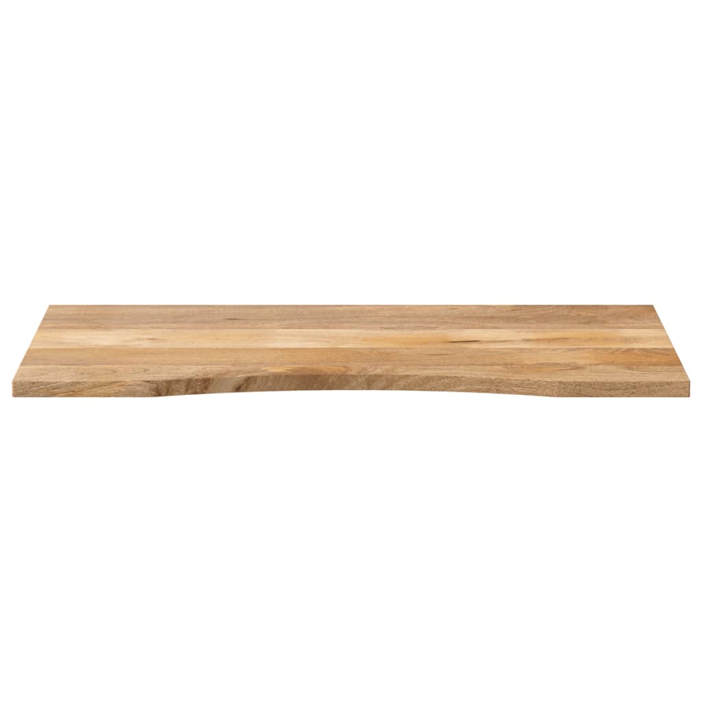Desk Top with Curve 120x50x2.5 cm Solid Wood Rough Mango