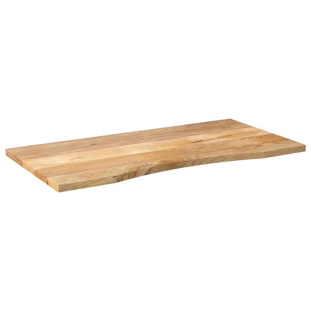 Desk Top with Curve 140x50x2.5 cm Solid Wood Rough Mango