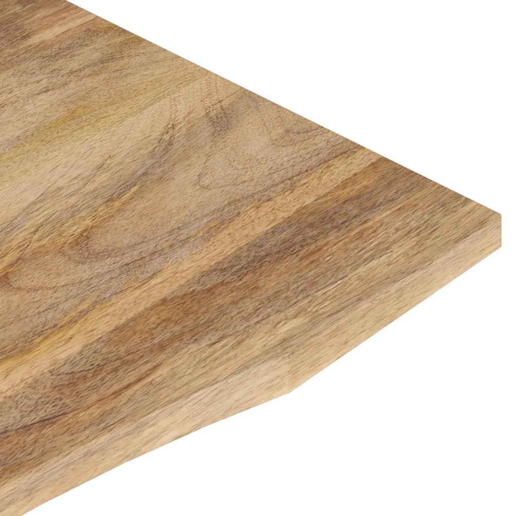 Desk Top with Curve 140x50x2.5 cm Solid Wood Rough Mango