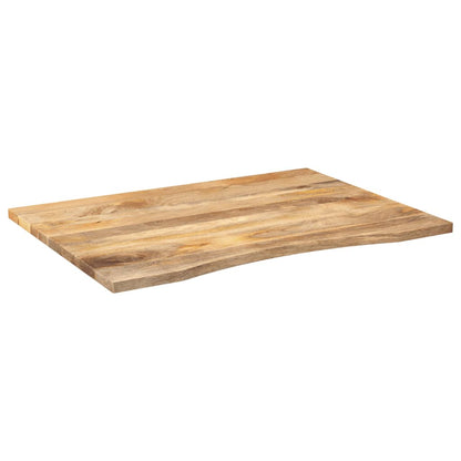 Desk Top with Curve 110x80x2.5 cm Solid Wood Rough Mango