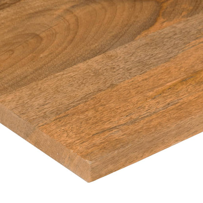 Desk Top with Curve 90x50x2.5 cm Solid Wood Rough Mango