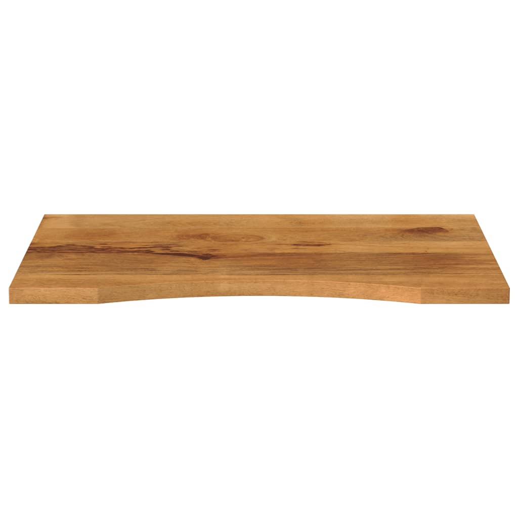 Desk Top with Curve 80x60x2.5 cm Solid Wood Rough Mango