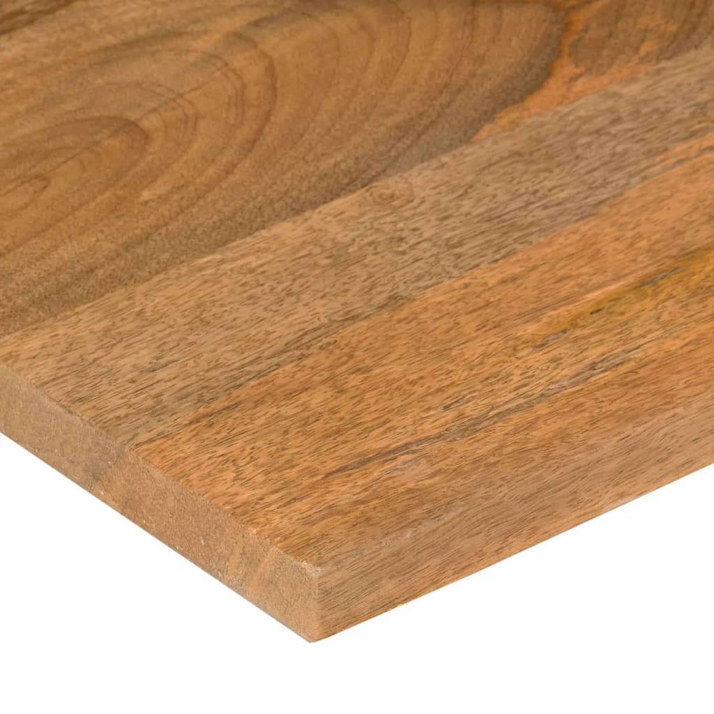 Desk Top with Curve 100x60x2.5 cm Solid Wood Rough Mango