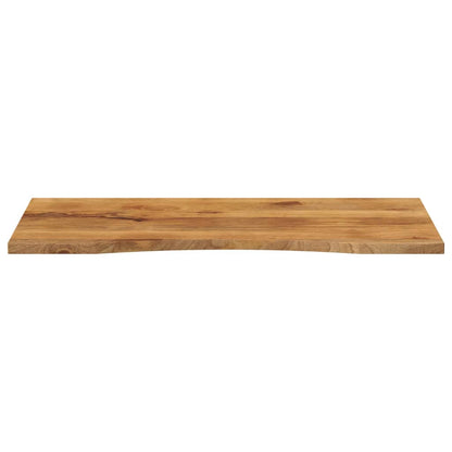 Desk Top with Curve 140x60x2,5 cm Solid Wood Rough Mango