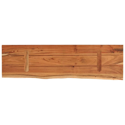 Wall Shelf 60x20x2.5 cm Rectangular Solid Wood Acacia Live Edge