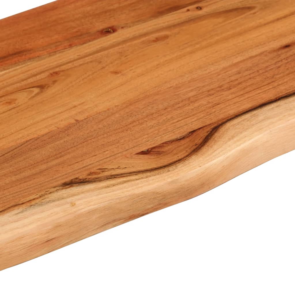Wall Shelf 60x20x2.5 cm Rectangular Solid Wood Acacia Live Edge