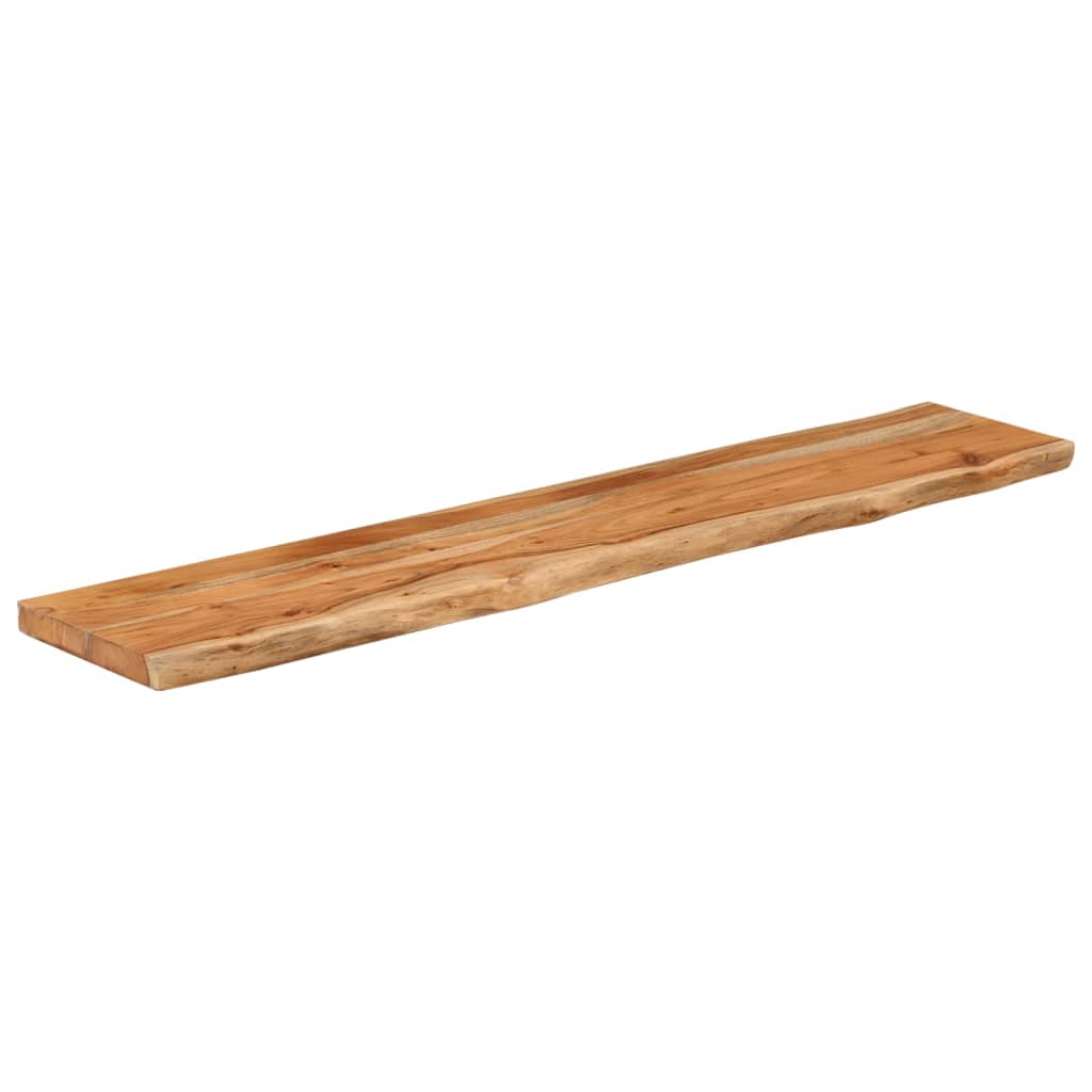 Wall Shelf 100x20x2.5 cm Rectangular Solid Wood Acacia Live Edge