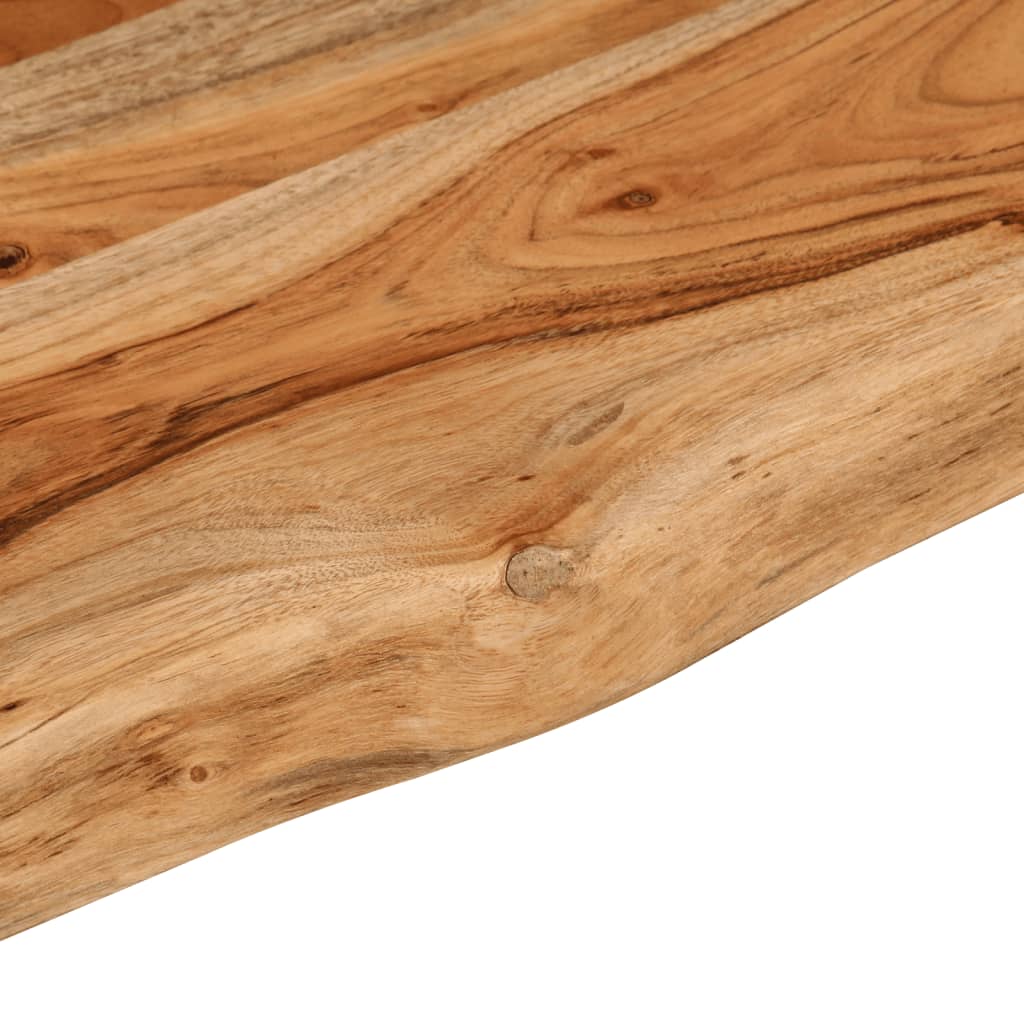 Wall Shelf 100x20x2.5 cm Rectangular Solid Wood Acacia Live Edge