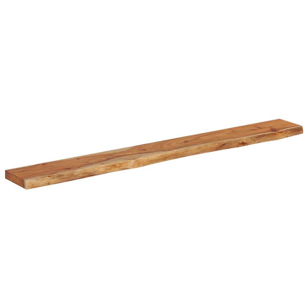 Wall Shelf 160x20x2.5 cm Rectangular Solid Wood Acacia Live Edge