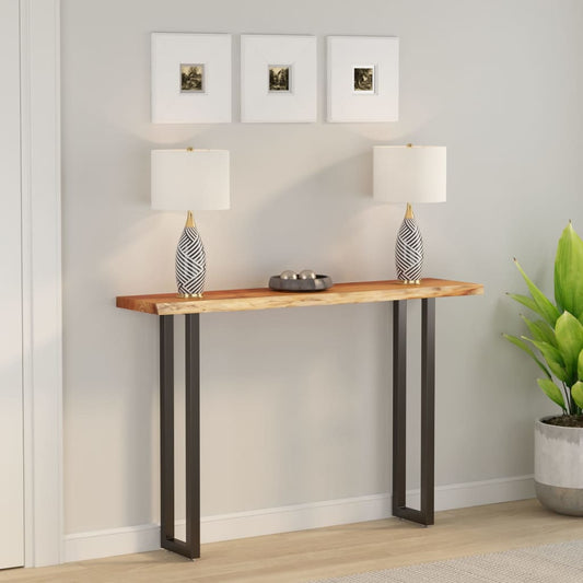 Table Top 180x30x2,5 cm Rectangular Solid Wood Acacia Live Edge