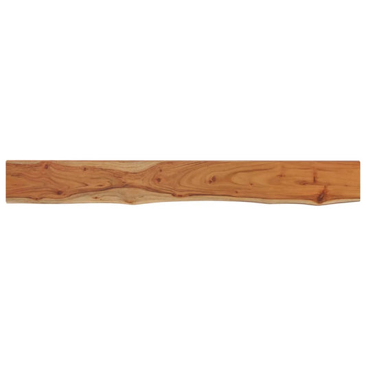 Wall Shelf 180x20x3.8cm Rectangular Solid Wood Acacia Live Edge