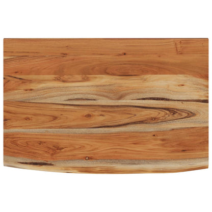 Wall Shelf 70x40x3.8 cm Rectangular Solid Wood Acacia Live Edge