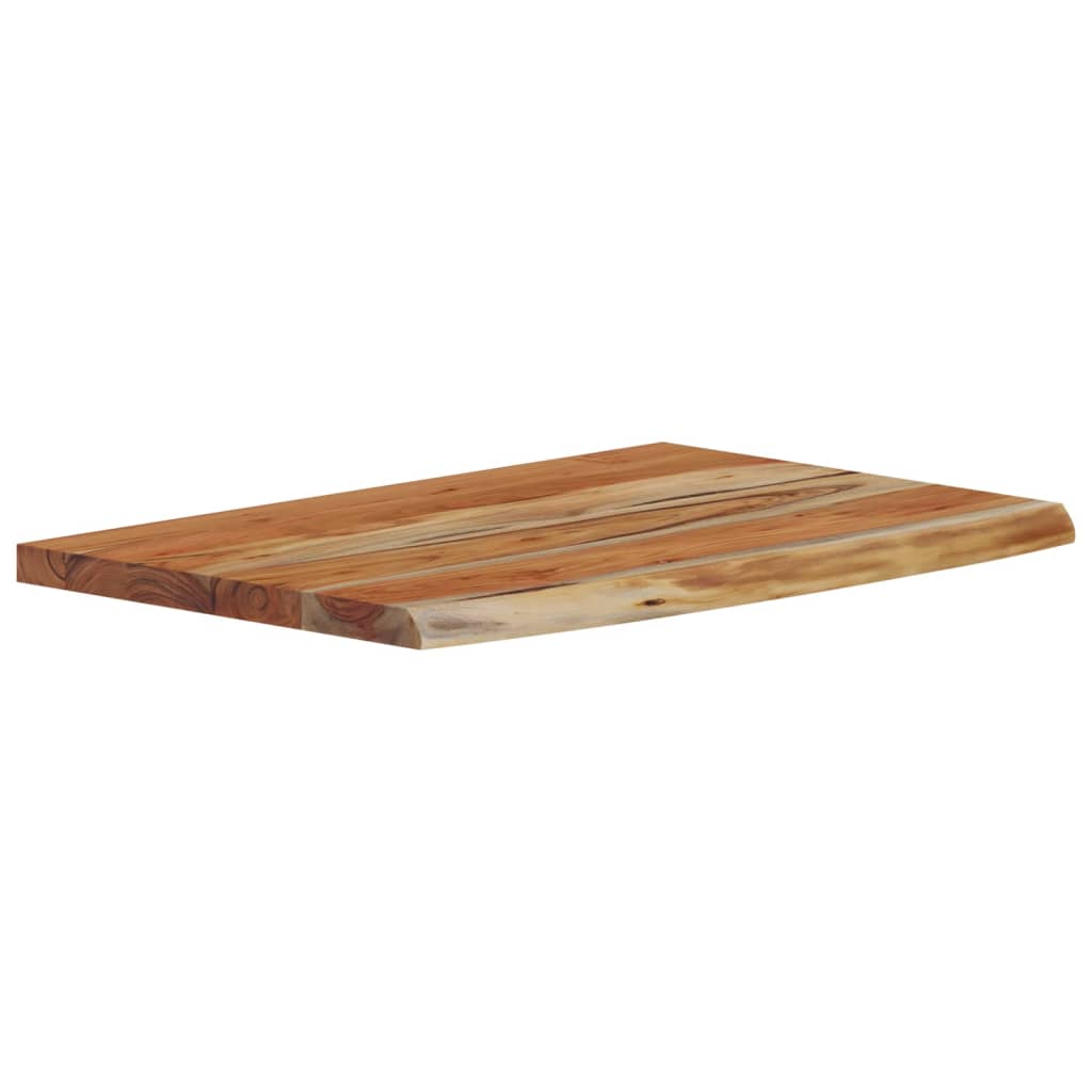 Wall Shelf 70x40x3.8 cm Rectangular Solid Wood Acacia Live Edge