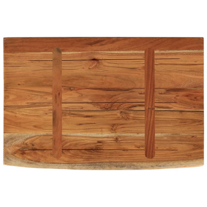 Wall Shelf 70x40x3.8 cm Rectangular Solid Wood Acacia Live Edge