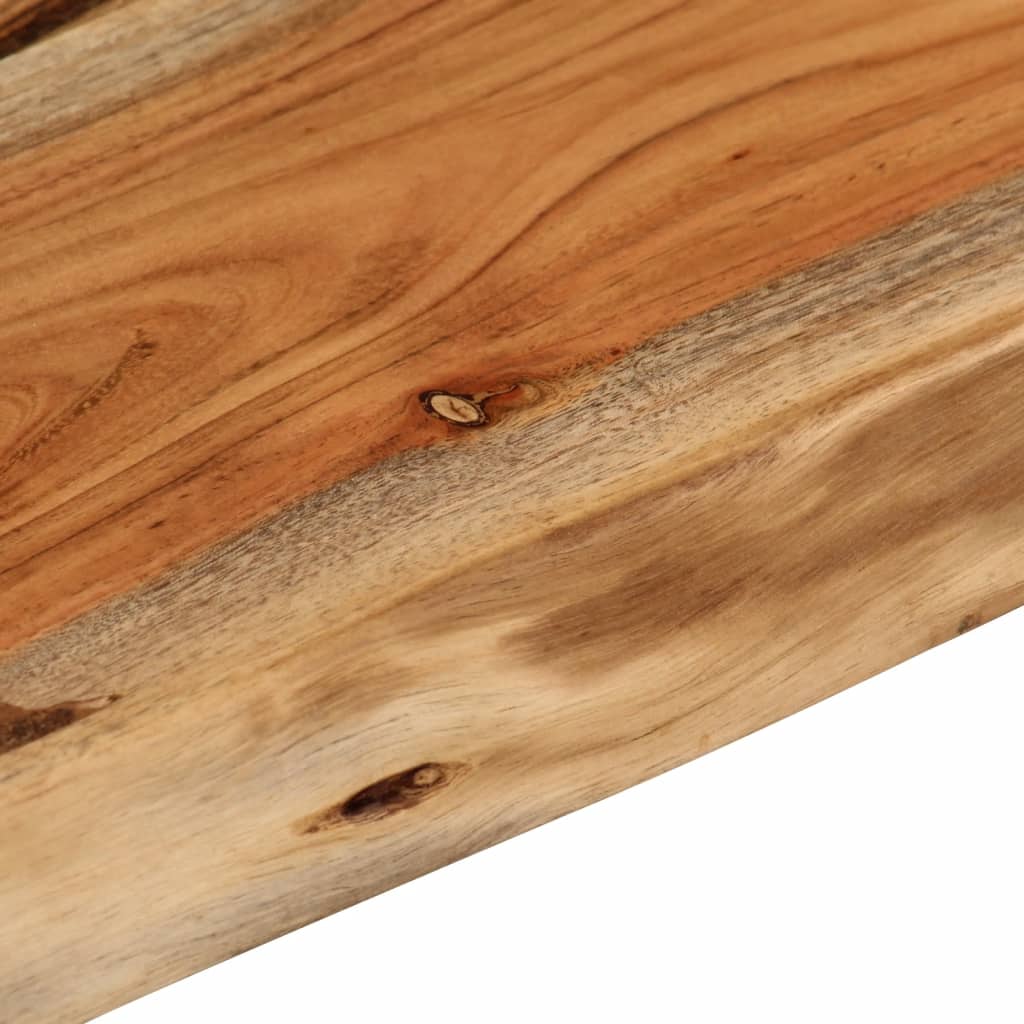 Wall Shelf 70x40x3.8 cm Rectangular Solid Wood Acacia Live Edge
