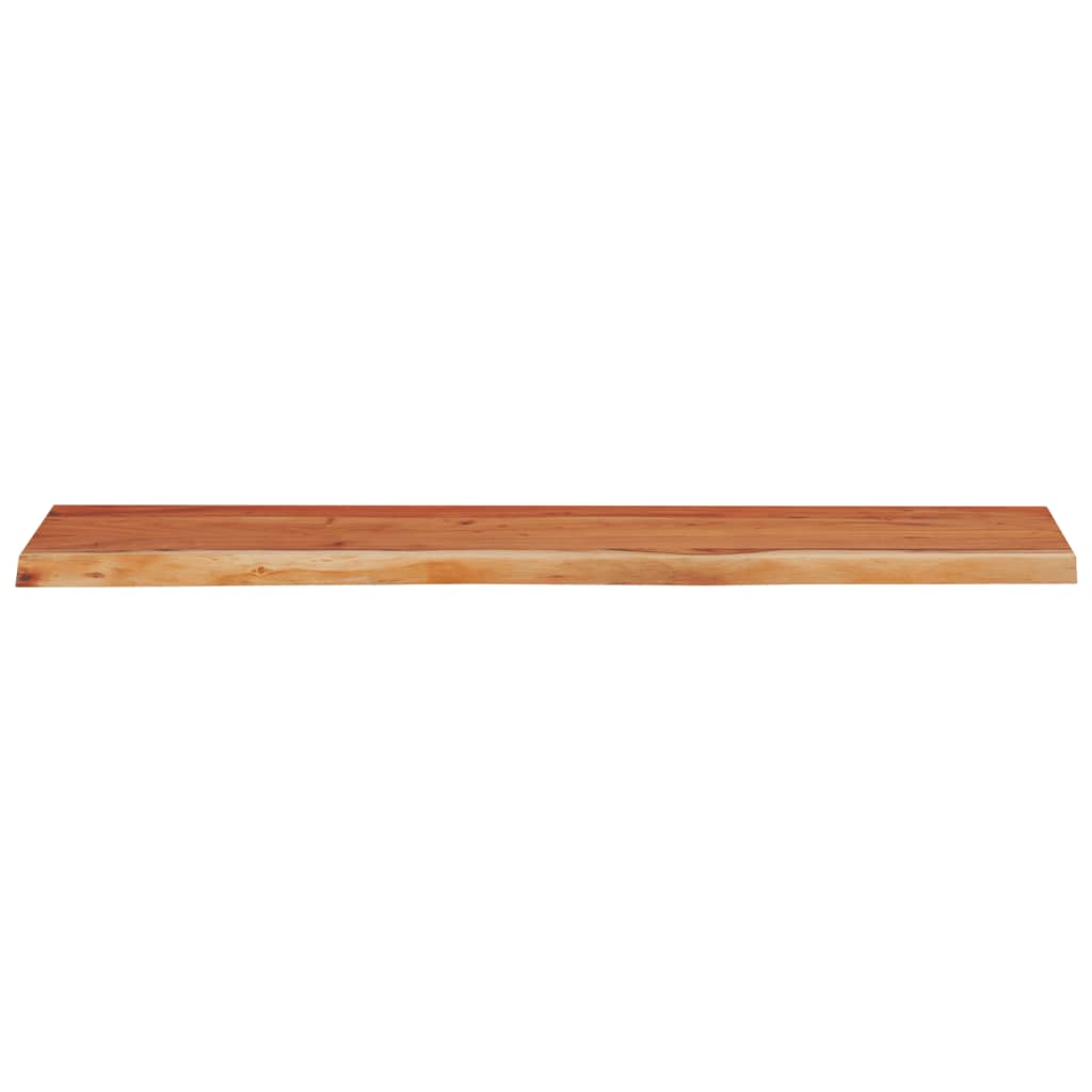 Table Top 140x40x3.8 cm Rectangular Solid Wood Acacia Live Edge