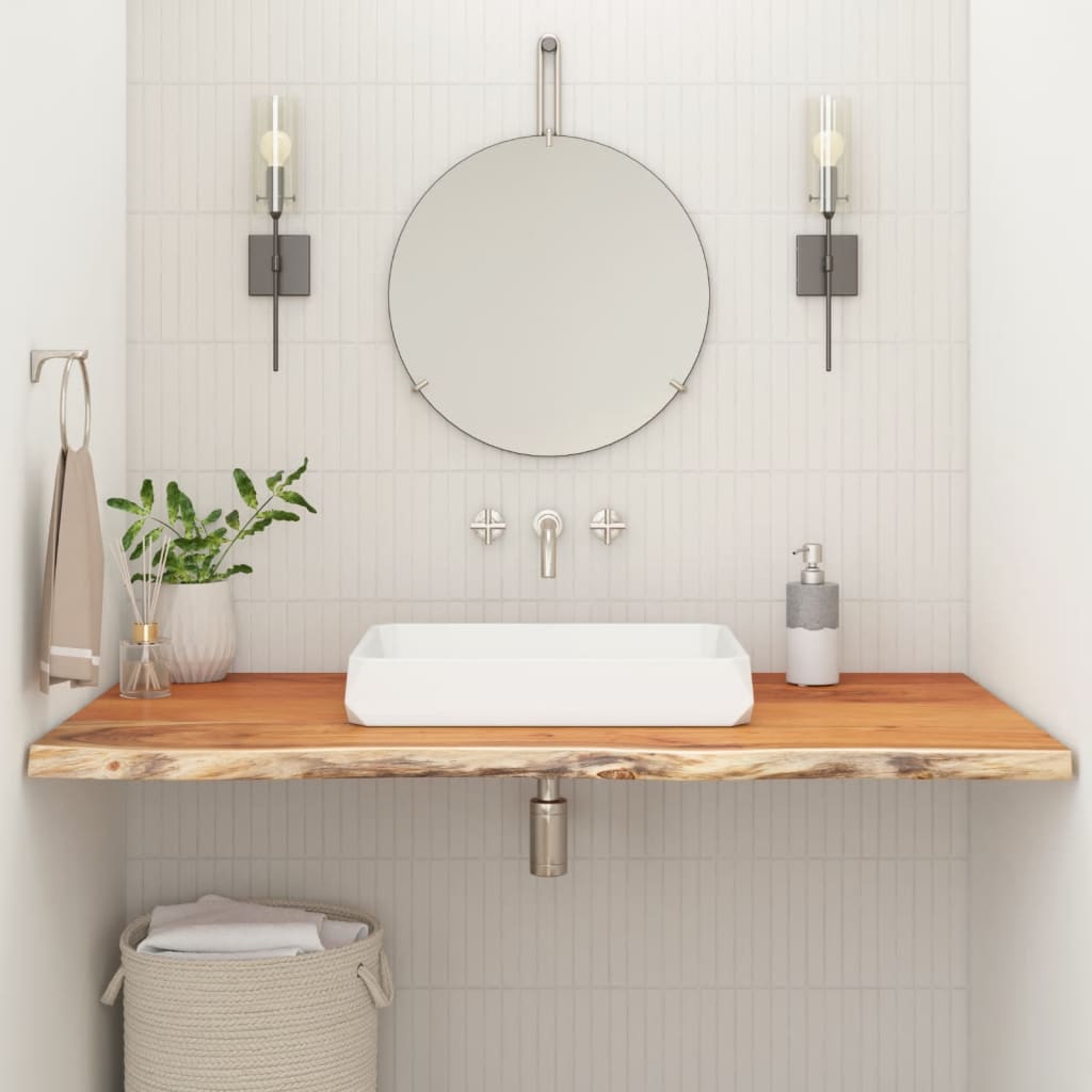 Bathroom Countertop 120x60x3.8 cm Rectangular Solid Wood Acacia