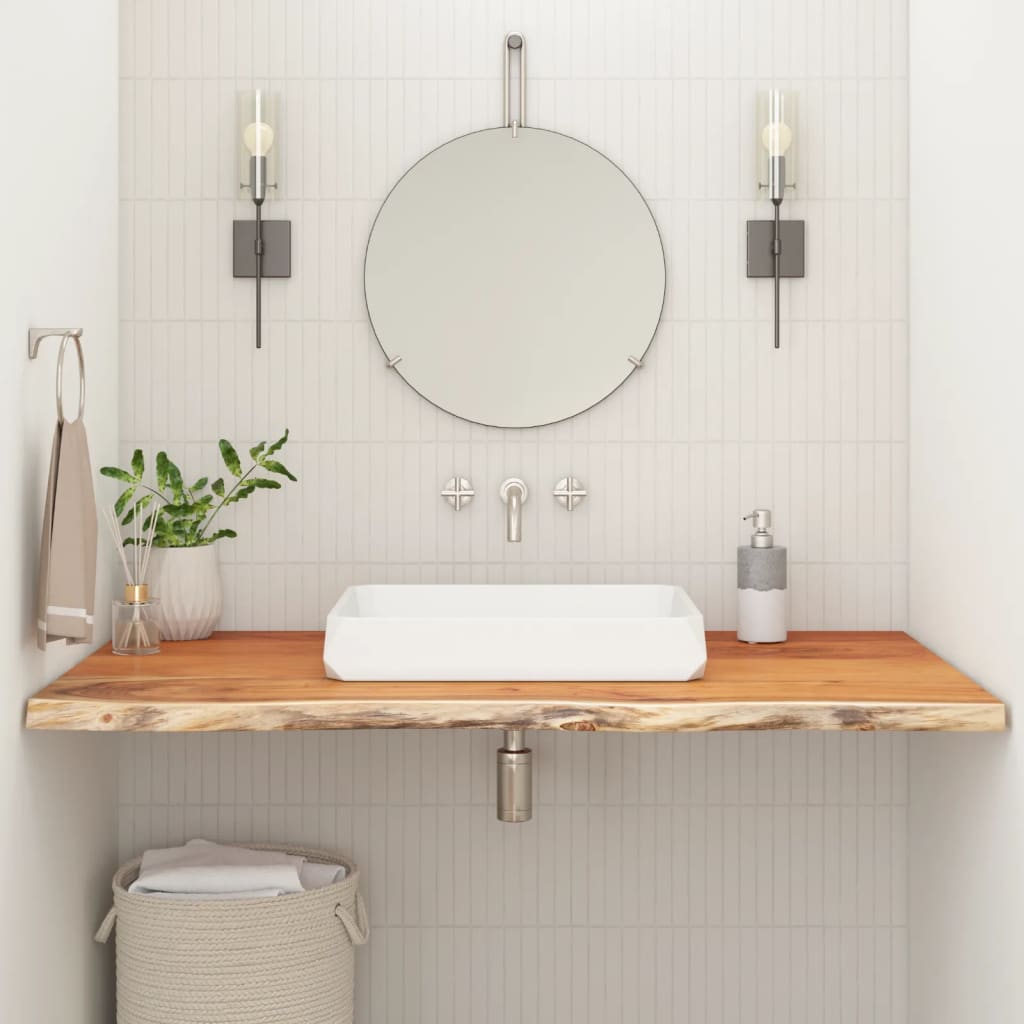 Bathroom Countertop 140x60x3,8 cm Rectangular Solid Wood Acacia