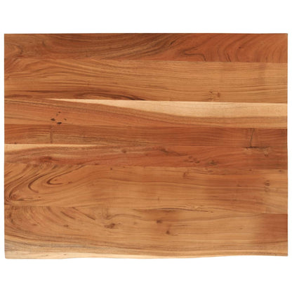 Desk Top 90x80x3.8 cm Rectangular Solid Wood Acacia Live Edge