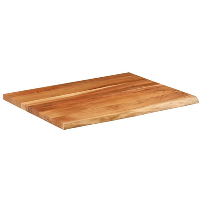 Desk Top 90x80x3.8 cm Rectangular Solid Wood Acacia Live Edge