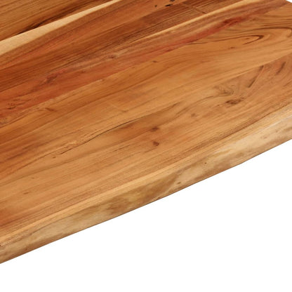 Desk Top 90x80x3.8 cm Rectangular Solid Wood Acacia Live Edge