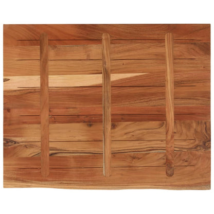 Desk Top 110x80x3.8 cm Rectangular Solid Wood Acacia Live Edge