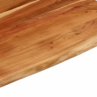 Desk Top 110x80x3.8 cm Rectangular Solid Wood Acacia Live Edge