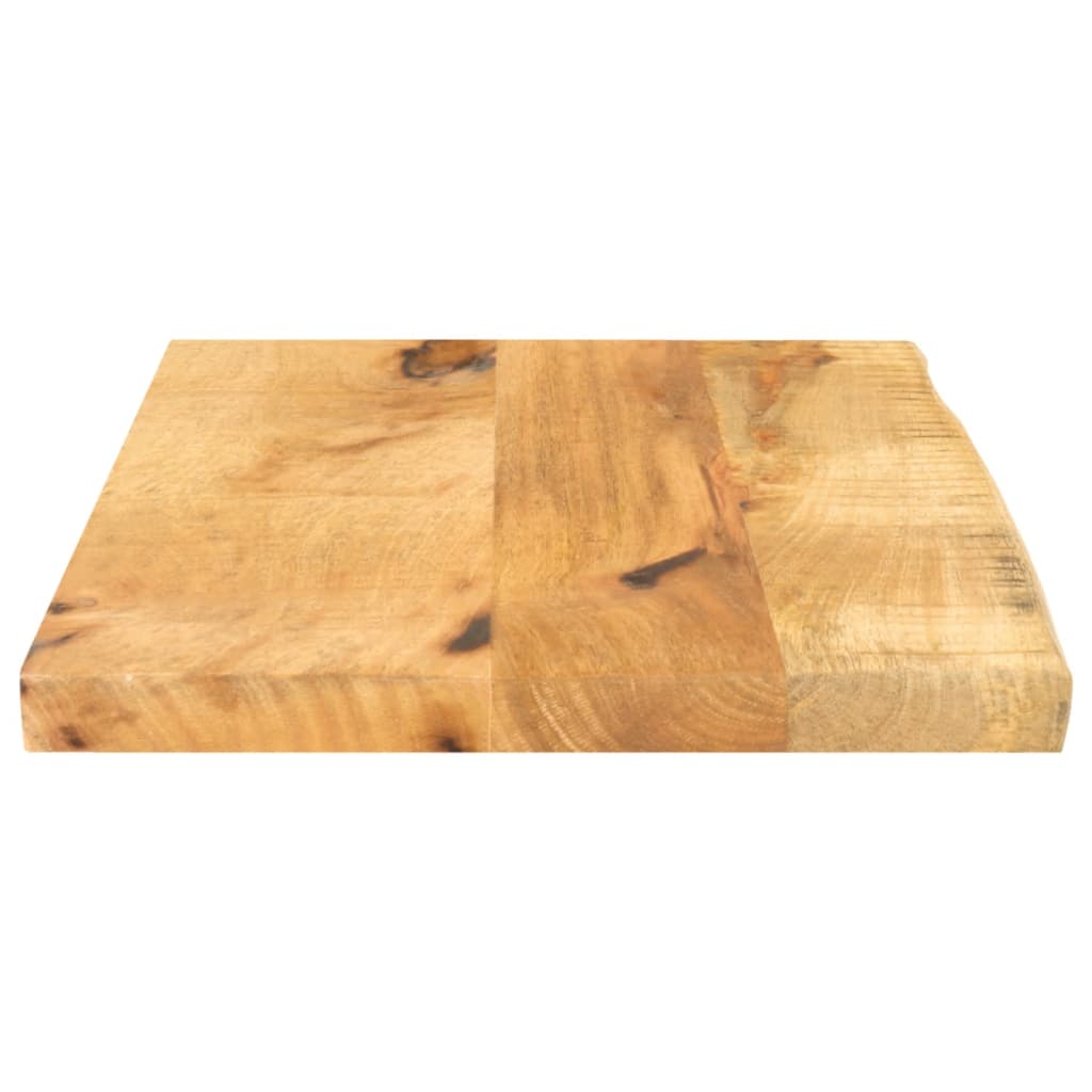 Table Top 40x20x2.5 cm Live Edge Solid Wood Rough Mango