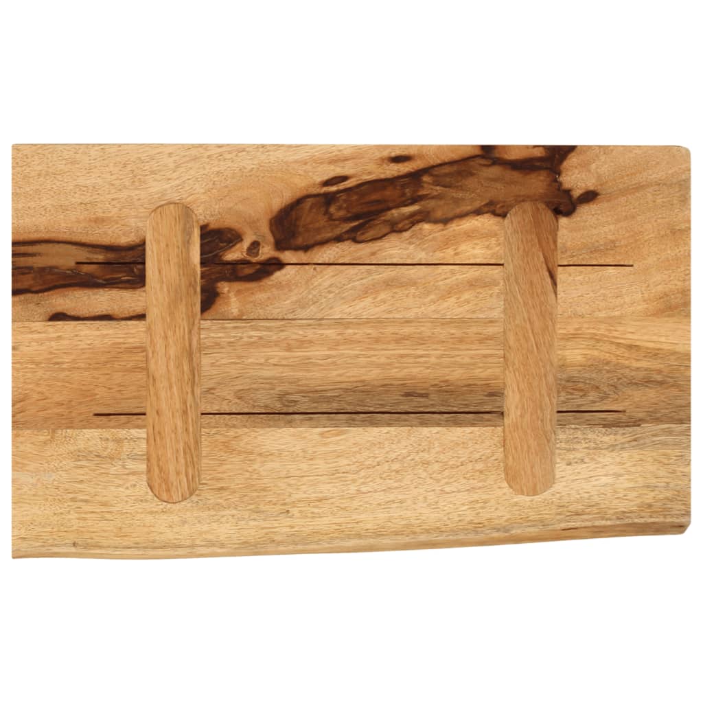 Table Top 40x20x2.5 cm Live Edge Solid Wood Rough Mango