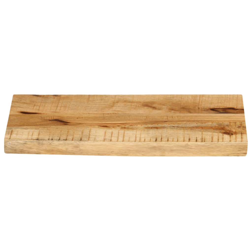 Table Top 50x20x2.5 cm Live Edge Solid Wood Rough Mango