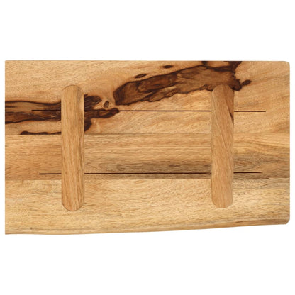 Table Top 50x20x2.5 cm Live Edge Solid Wood Rough Mango
