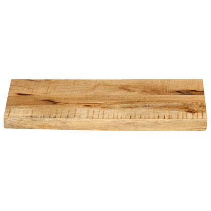 Table Top 60x20x2.5 cm Live Edge Solid Wood Rough Mango
