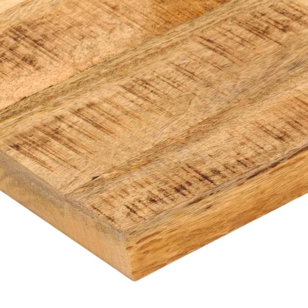 Table Top 40x40x2.5 cm Live Edge Solid Wood Rough Mango