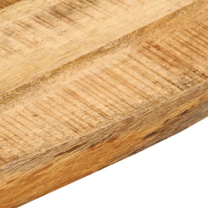 Table Top 40x40x2.5 cm Live Edge Solid Wood Rough Mango