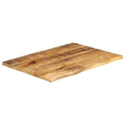 Table Top 70x60x2.5 cm Live Edge Solid Wood Rough Mango