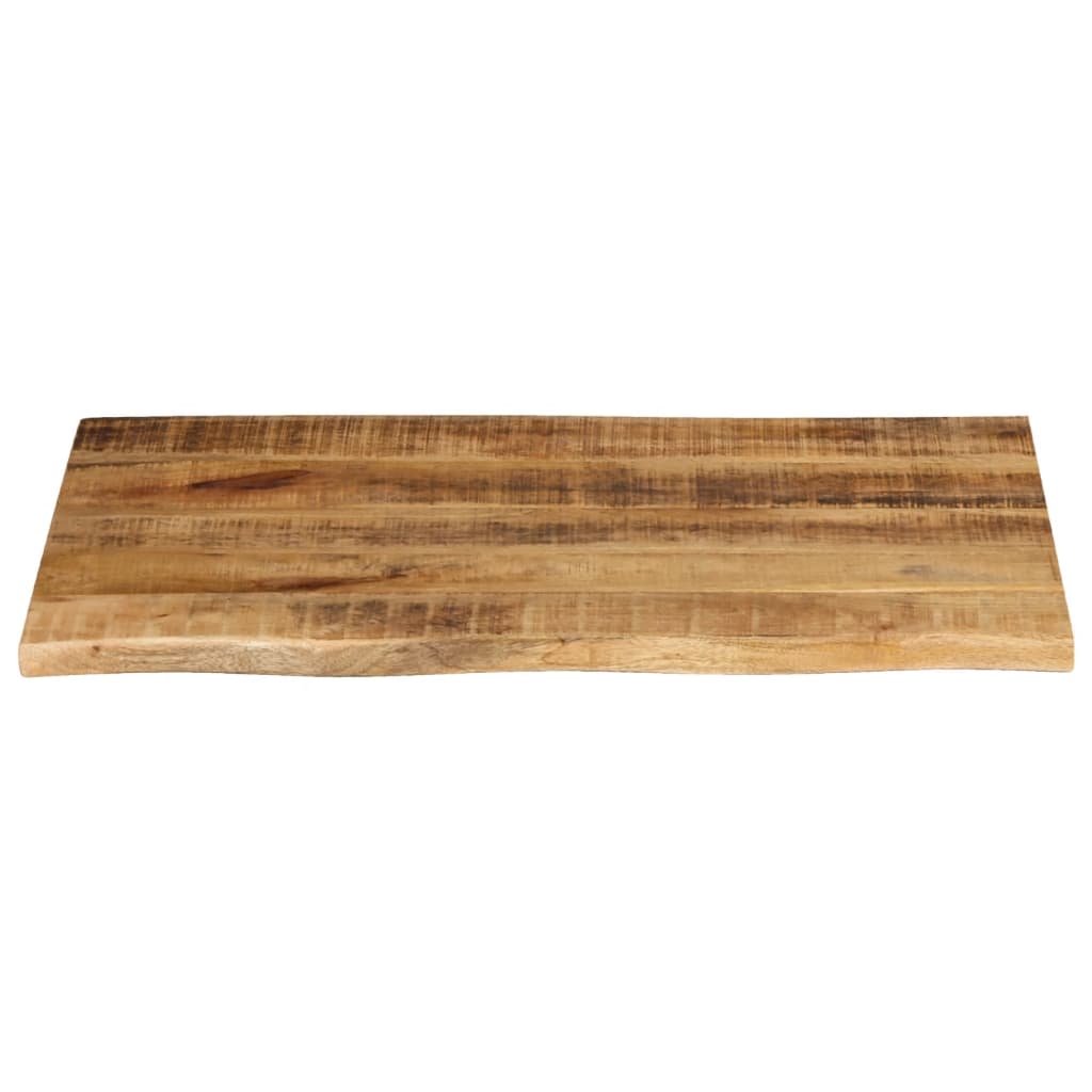 Table Top 70x60x2.5 cm Live Edge Solid Wood Rough Mango