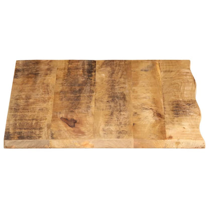 Table Top 70x60x2.5 cm Live Edge Solid Wood Rough Mango