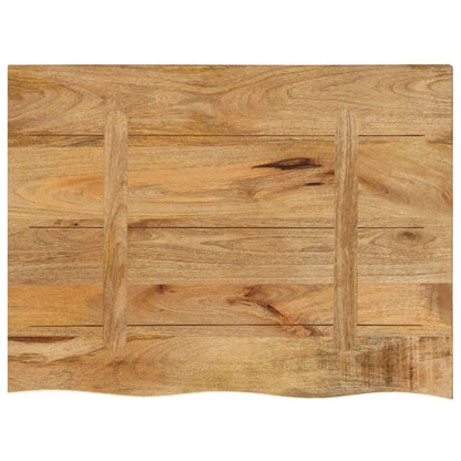 Table Top 70x60x2.5 cm Live Edge Solid Wood Rough Mango