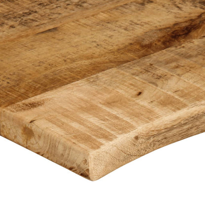 Table Top 70x60x2.5 cm Live Edge Solid Wood Rough Mango