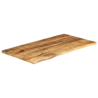 Table Top 100x60x2.5 cm Live Edge Solid Wood Rough Mango