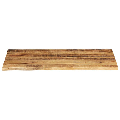 Table Top 100x60x2.5 cm Live Edge Solid Wood Rough Mango